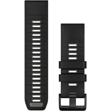 OMEGA - (取寄) ガーミン クイックドライ シリコーン スポーツ ウォッチ バンド Garmin QuickFit Silicone Sport Watch Band Black/Pebble Gray