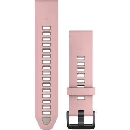 OMEGA - (取寄) ガーミン クイックドライ シリコーン スポーツ ウォッチ バンド Garmin QuickFit Silicone Sport Watch Band Dust Rose/Fog Gray