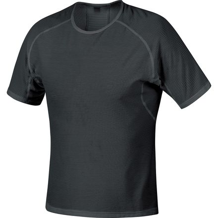 Inner - (取寄) ゴアウェア メンズ ベース レイヤー シャツ - メンズ GOREWEAR men Base Layer Shirt - Men's Black