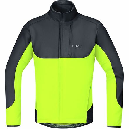 (取寄) ゴアウェア メンズ C5 ゴア ウインドストッパー サーモ トレイル ジャケット - メンズ GOREWEAR men C5 GORE Windstopper Thermo Trail Jacket - Men's Black/Neon Yellow