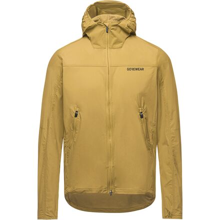 (取寄) ゴアウェア メンズ ファーンフロー フーデット ウィンドブレーカー - メンズ GOREWEAR men Fernflow Hooded Windbreaker - Men's Tuscan Sand