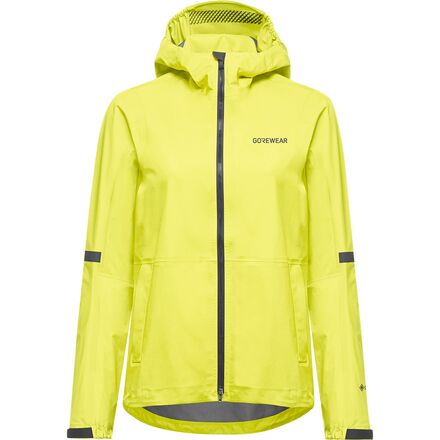 Bicycles - (取寄) ゴアウェア レディース ルプラ 2.0 ゴア-テックス フーデット ジャケット - ウィメンズ GOREWEAR women LUPRA 2.0 GORE-TEX Hooded Jacket - Women's Lime Yellow
