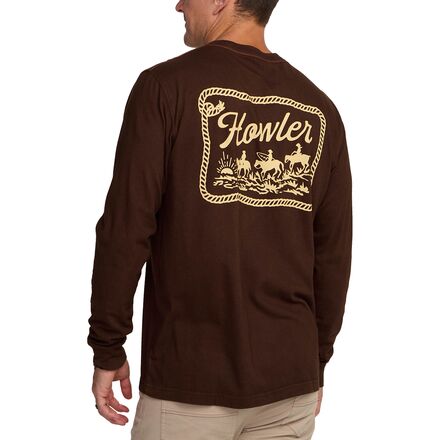 (取寄) ハウラーブラザーズ メンズ ロング-スローブ T-シャツ - メンズ Howler Brothers men Long-Sleeve T-Shirt - Men's Howler Posse-Mahogany