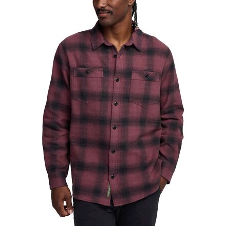(取寄) ハウラーブラザーズ メンズ ローdンセ ブランケット フランネル シャツ - メンズ Howler Brothers men Rodanthe Blanket Flannel Shirt - Men's Emmett Plaid-Plum Wine