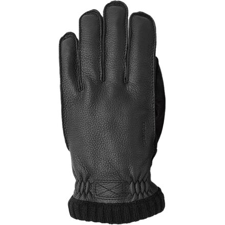 (取寄) ヘストラ メンズ ディアスキン プリマロフト リブド グローブ - メンズ Hestra men Deerskin Primaloft Ribbed Glove - Men's Black