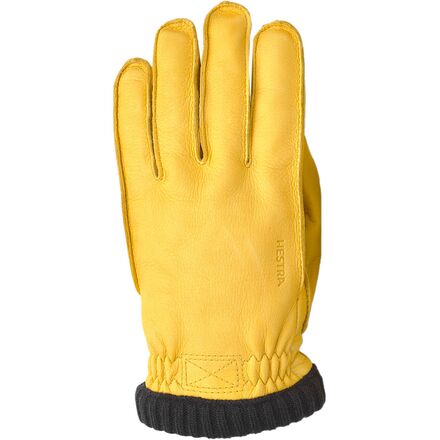 (取寄) ヘストラ メンズ ディアスキン プリマロフト リブド グローブ - メンズ Hestra men Deerskin Primaloft Ribbed Glove - Men's Natural Yellow