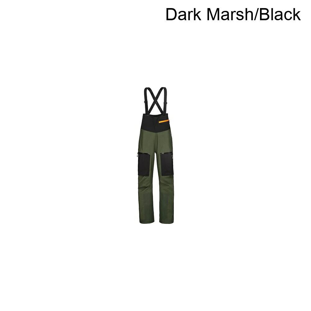 スウィートラグの(取寄) マムート レディース アイガー フリー プロ HS ビブ パンツ - ウィメンズ Mammut women Eiger Free Pro HS Bib Pant - Women's Dark Marsh/Black｜アングル3