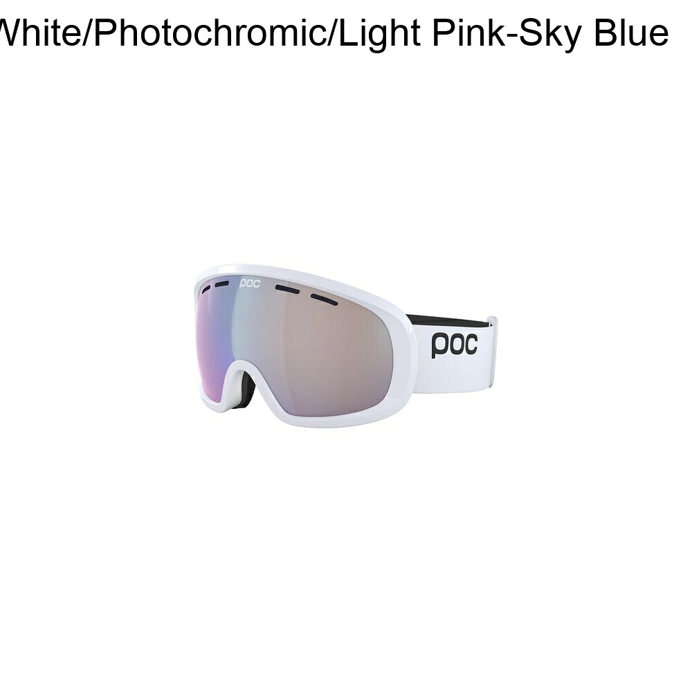 (取寄) POC フォヴェア ミッド フォトクロミック ゴーグルズ POC Fovea Mid Photochromic Goggles Hydrogen White/Photochromic/Light Pink-Sky Blue