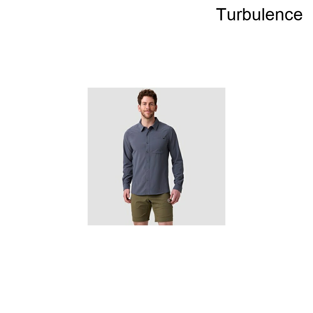 (取寄) バックカントリー メンズ スリックロック ロング-スローブ ボタンアップ ジャージ - メンズ Backcountry men Slickrock Long-Sleeve Button-Up Jersey - Men's Turbulence