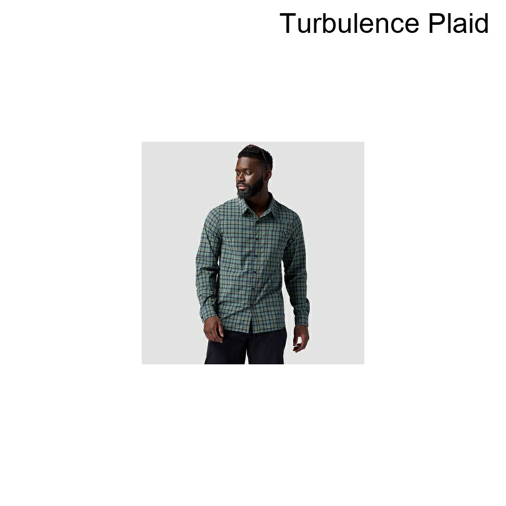 (取寄) バックカントリー メンズ スリックロック ロング-スローブ ボタンアップ ジャージ - メンズ Backcountry men Slickrock Long-Sleeve Button-Up Jersey - Men's Turbulence Plaid