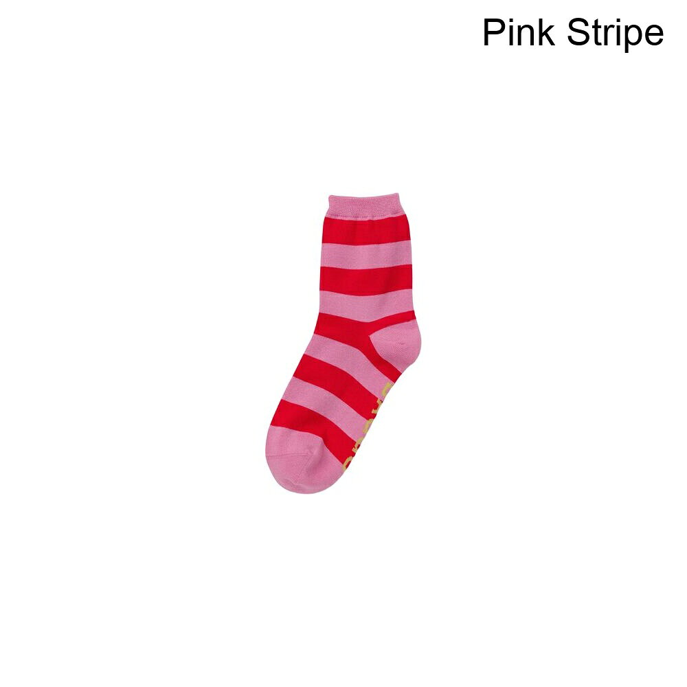 (取寄) バグー クルー ソック BAGGU Crew Sock Pink Stripe
