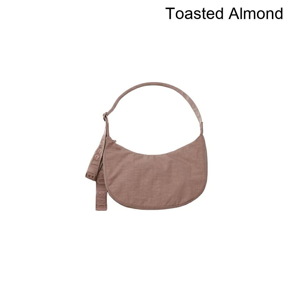 (取寄) バグー ミディアム ナイロン クレセント バッグ BAGGU Medium Nylon Crescent Bag Toasted Almond