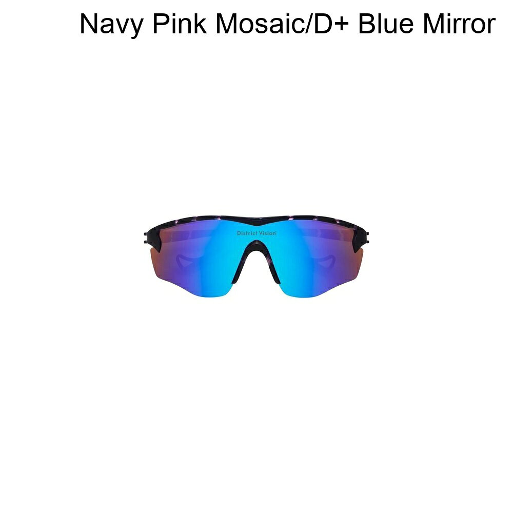 (주문) 디스트릭트 비전 코할 이클립스 선글라스 District Vision Koharu Eclipse Sunglasses Navy Pink Mosaic/D+ Blue Mirror