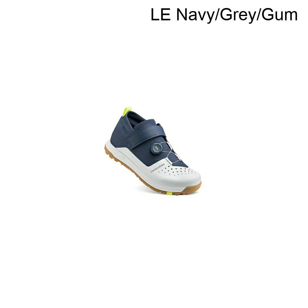 スウィートラグの(取寄) クランクブラザース マレット トレイル ボア マウンテン バイク シューズ Crank Brothers Mallet Trail Boa Mountain Bike Shoe LE Navy/Grey/Gum｜アングル2