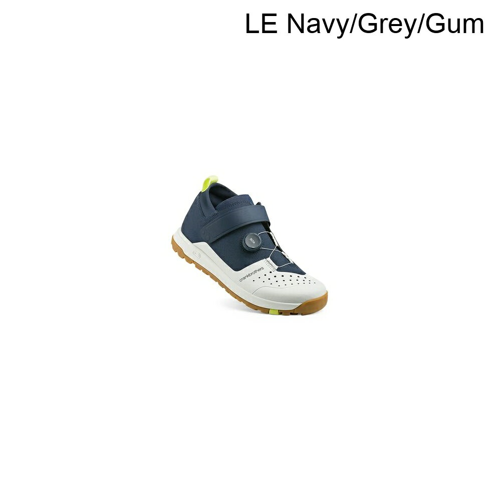 スウィートラグの(取寄) クランクブラザース スタンプ トレイル ボア マウンテン バイク シューズ Crank Brothers Stamp Trail BOA Mountain Bike Shoe LE Navy/Grey/Gum｜アングル2