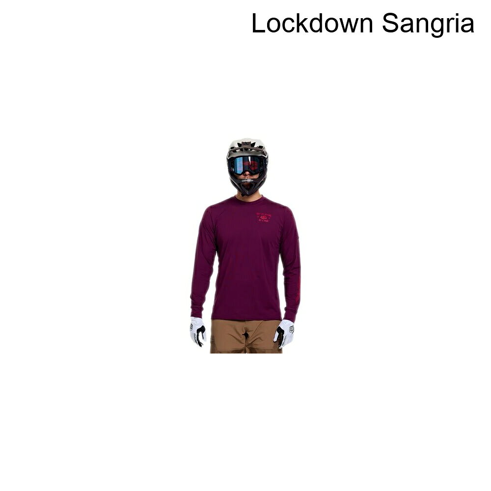 (取寄) トロイリーデザインズ メンズ ラッカス ロング-スローブ ライド T-シャツ - メンズ Troy Lee Designs men Ruckus Long-Sleeve Ride T-Shirt - Men's Lockdown Sangria