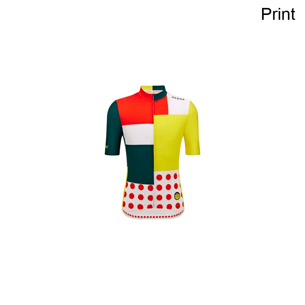(取寄) サンティーニ メンズ ル マイヨ ジョーヌ オフィシャル コンボ サイクリング ジャージ - メンズ Santini men Le Maillot Jaune Official Combo Cycling Jersey - Men's Print