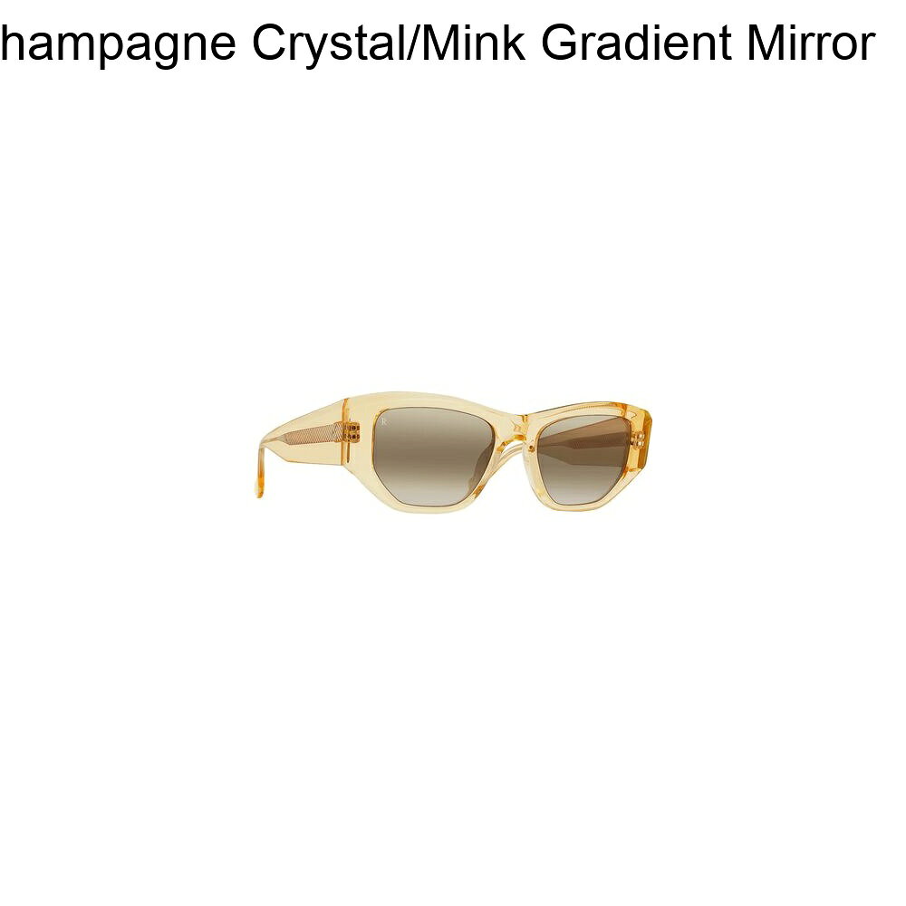 ■商品詳細■ブランドRAEN opticsレーン オプティクス■商品名Ynez Sunglassesイネス サングラス■商品状態新品・並行輸入品■色Champagne Crystal/Mink Gradient Mirror■備考(取寄) レーン オプティクス イネス サングラス RAEN optics Ynez Sunglasses Champagne Crystal/Mink Gradient MirrorRAEN optics スポーツサングラス メガネ 眼鏡bc-rane04k