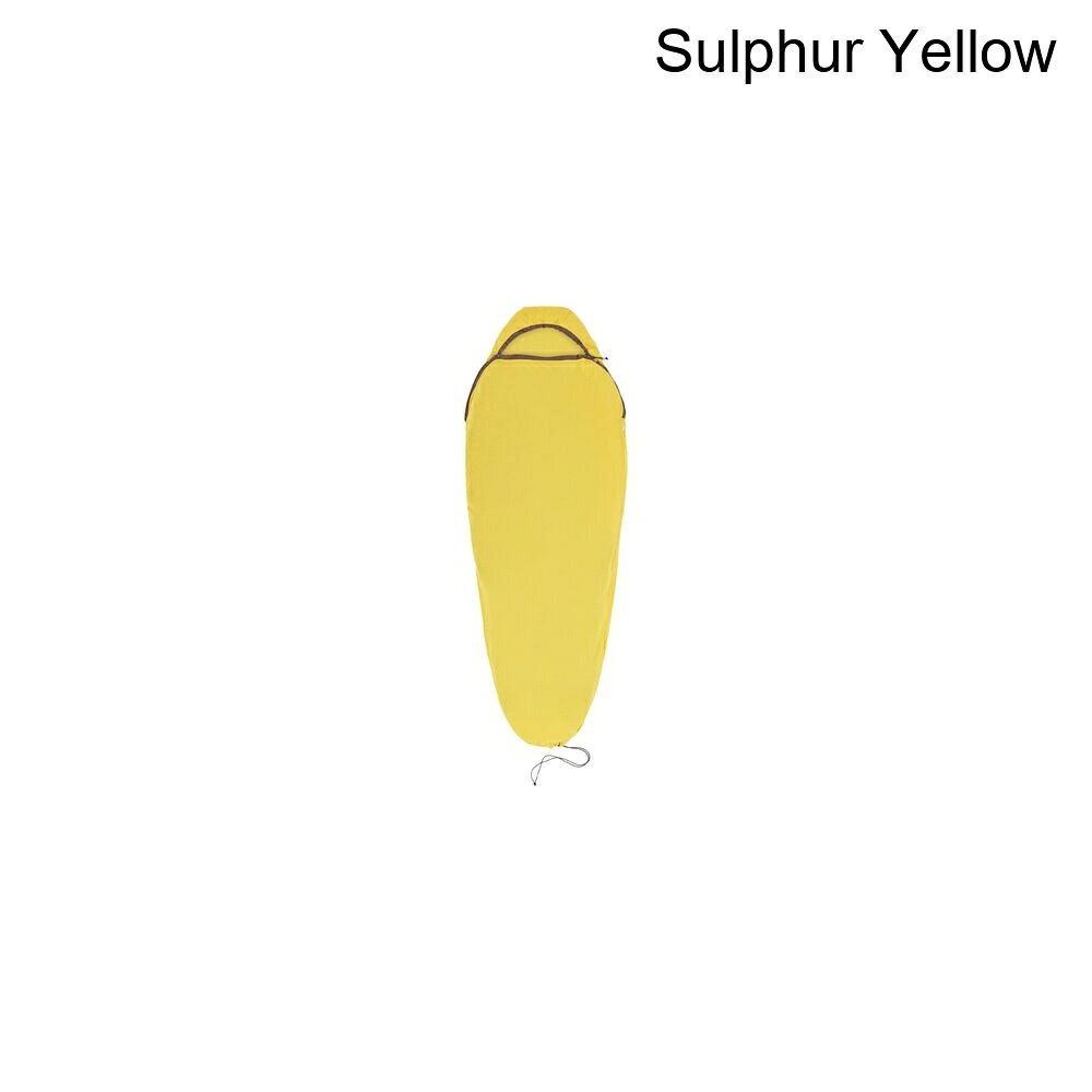 (取寄) シートゥサミット リアクター マミー ドローコード スリーピング バッグ ライナー Sea To Summit Reactor Mummy Drawcord Sleeping Bag Liner Sulphur Yellow