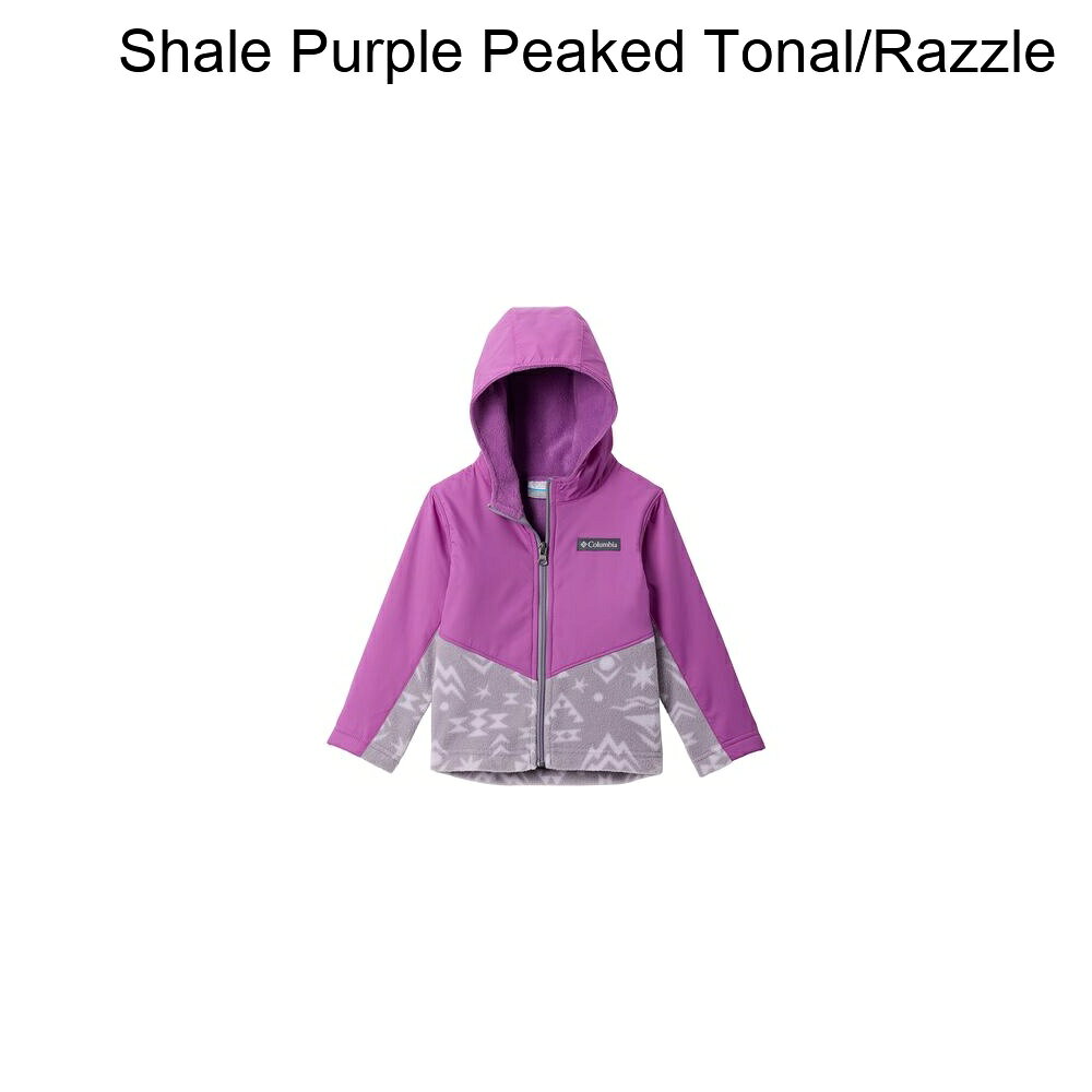 (取寄) コロンビア トドラー スティーンズ MT リ オーバーレイ ブーディ - トッドラー Columbia toddler Steens Mt II Overlay Hoodie - Toddlers' Shale Purple Peaked Tonal/Razzle