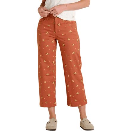 (取寄) トードアンドコー レディース アースワークス ワイド レッグ パンツ - ウィメンズ Toad&Co women Earthworks Wide Leg Pant - Women's Copper Print