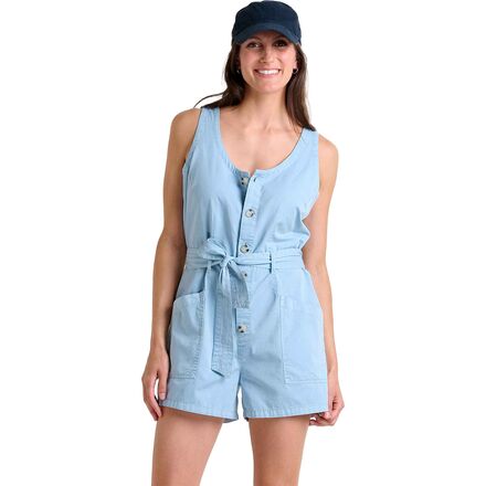 (取寄) トードアンドコー レディース アローヨ ツイル スリーブレス ロンパー - ウィメンズ Toad&Co women Arroyo Twill Sleeveless Romper - Women's Skyway