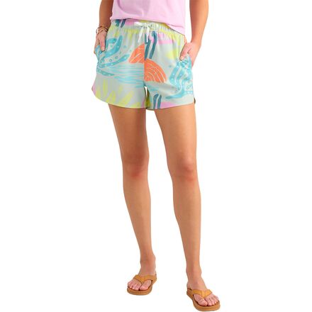 (取寄) ハック レディース パシュート プリンテッド ボレー ショート - ウィメンズ Huk women Pursuit Printed Volley Short - Women's Pale Algae