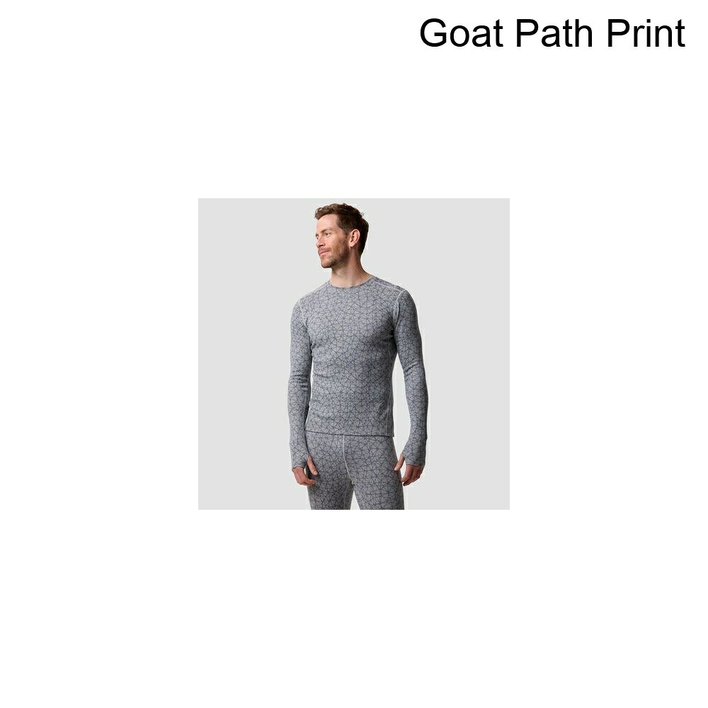 (取寄) バックカントリー メンズ RWS メリノ ベースレイヤー— クルー トップ - メンズ Backcountry men Cedars RWS Merino Mid-Wt Baselayer Crew Top - Men's Goat Path Print