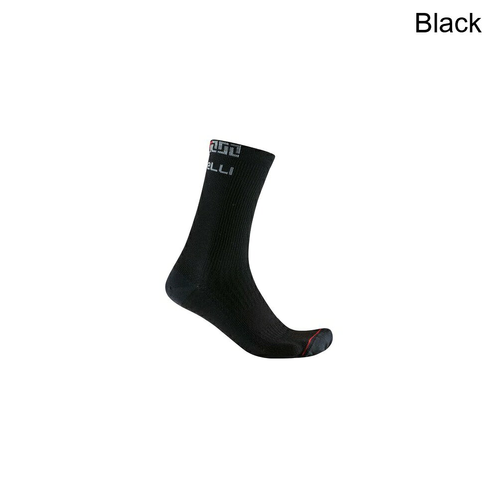 (取寄) カステリ バンディート メリノ 18 ソック Castelli Bandito Merino 18 Sock Black