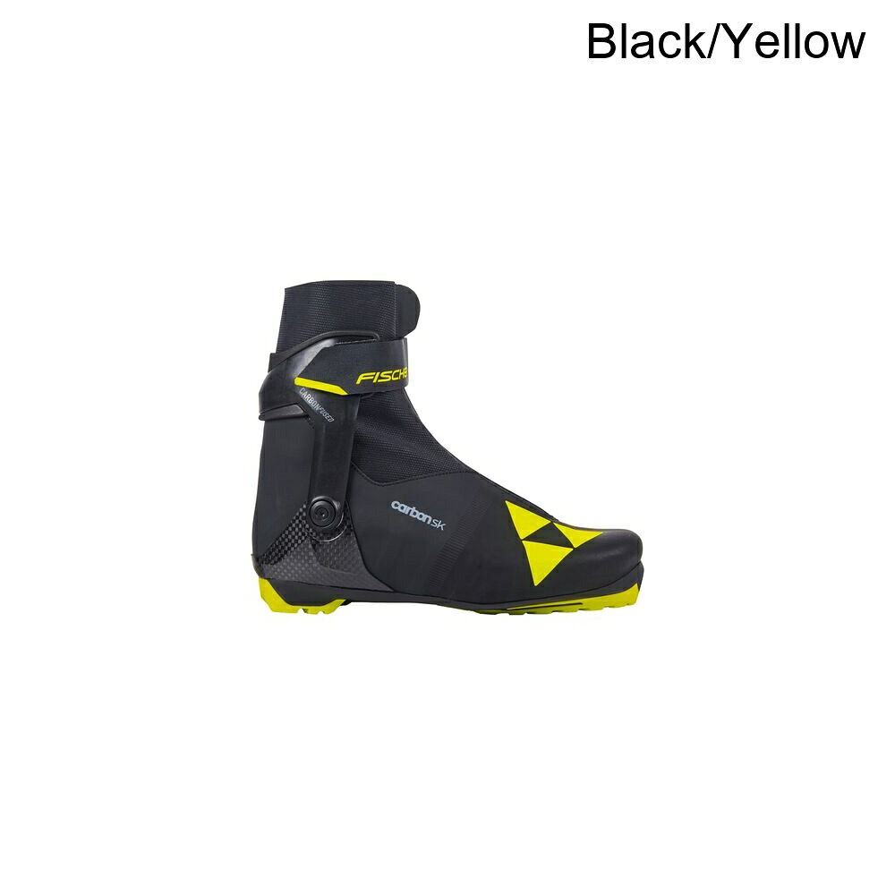 (取寄) フィッシャー カーボン スケート ブーツ - Fischer Carbon Skate Boot - 2026 Black/Yellow
