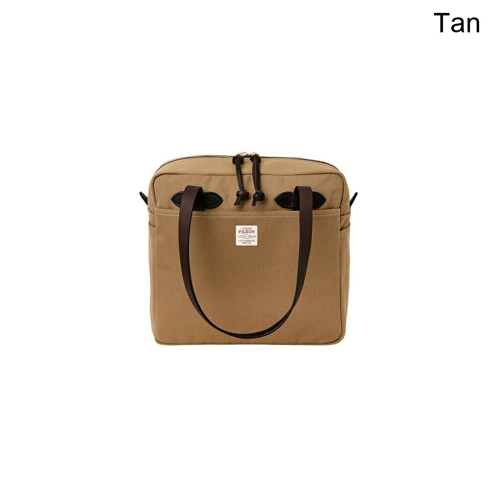 (取寄) フィルソン ラギッド ツイル ジッパー トート バッグ Filson Rugged Twill Zipper Tote Bag Tan