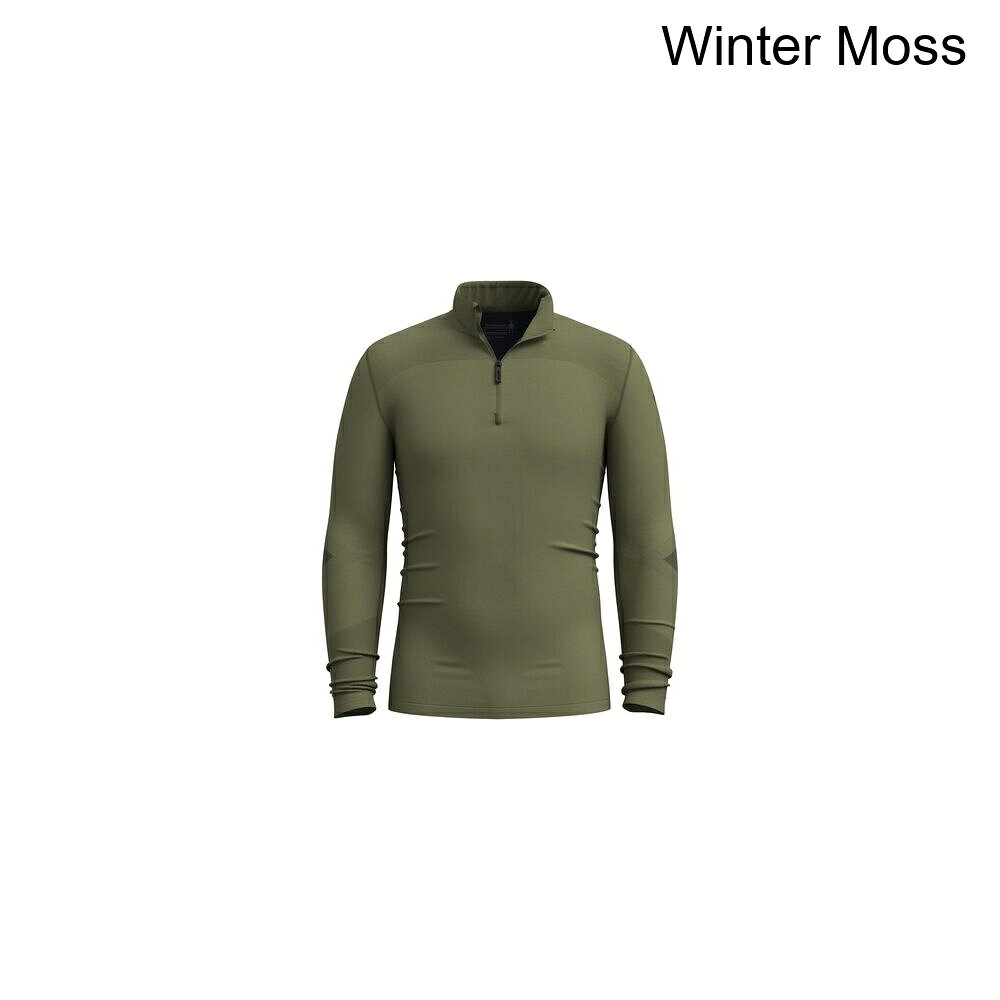 (取寄) スマートウール メンズ イントラニット サーマル メリノ 1/4-ジップ ベース レイヤー トップ - メンズ Smartwool men Intraknit Thermal Merino 1/4-Zip Base Layer Top - Men's Winter Moss