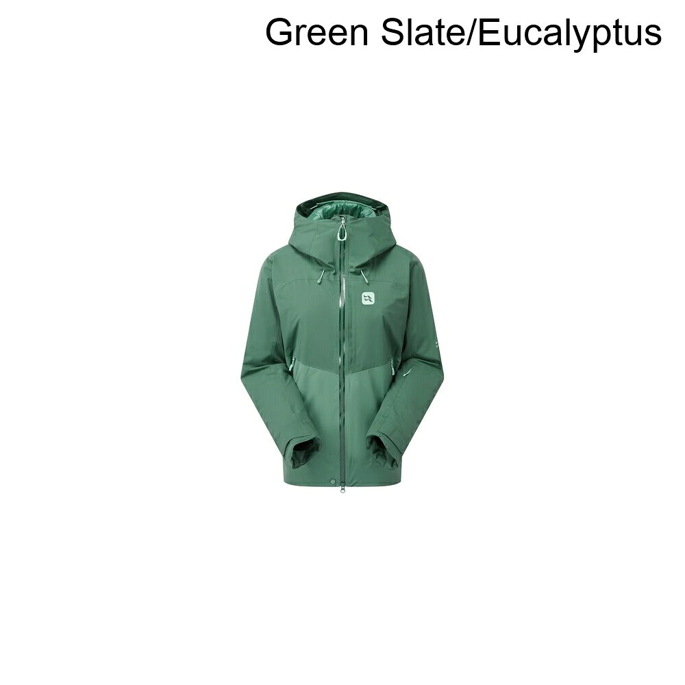 (取寄) ラブ レディース クロマ ジャケット - ウィメンズ Rab women Khroma Diffract Jacket - Women's Green Slate/Eucalyptus