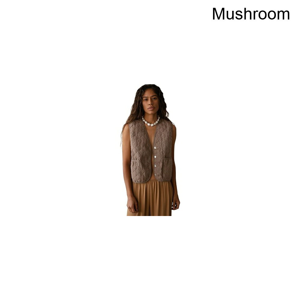 (取寄) レディース ザ キルテッド ベスト - ウィメンズ Donni women The Quilted Vest - Women's Mushroom
