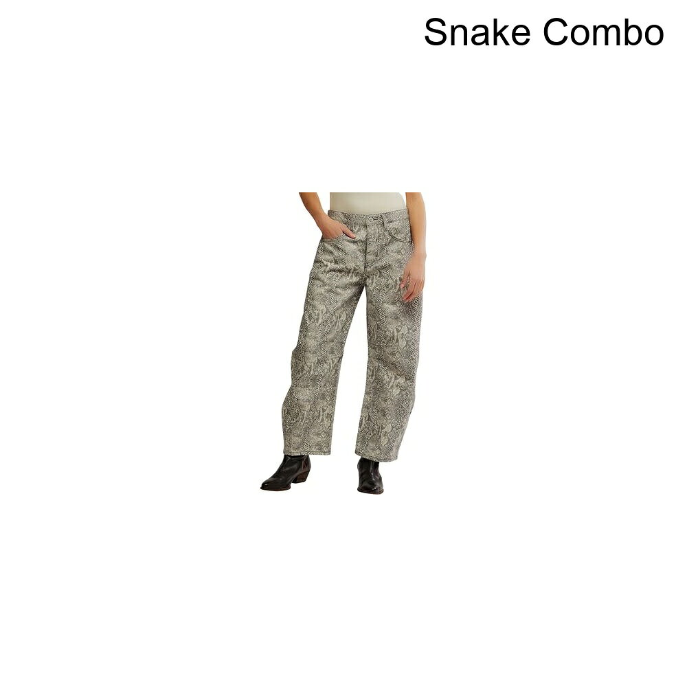 (取寄) フリーピープル レディース グッド ラック プリンテッド バレル パンツ - ウィメンズ Free People women Good Luck Printed Barrel Pant - Women's Snake Combo