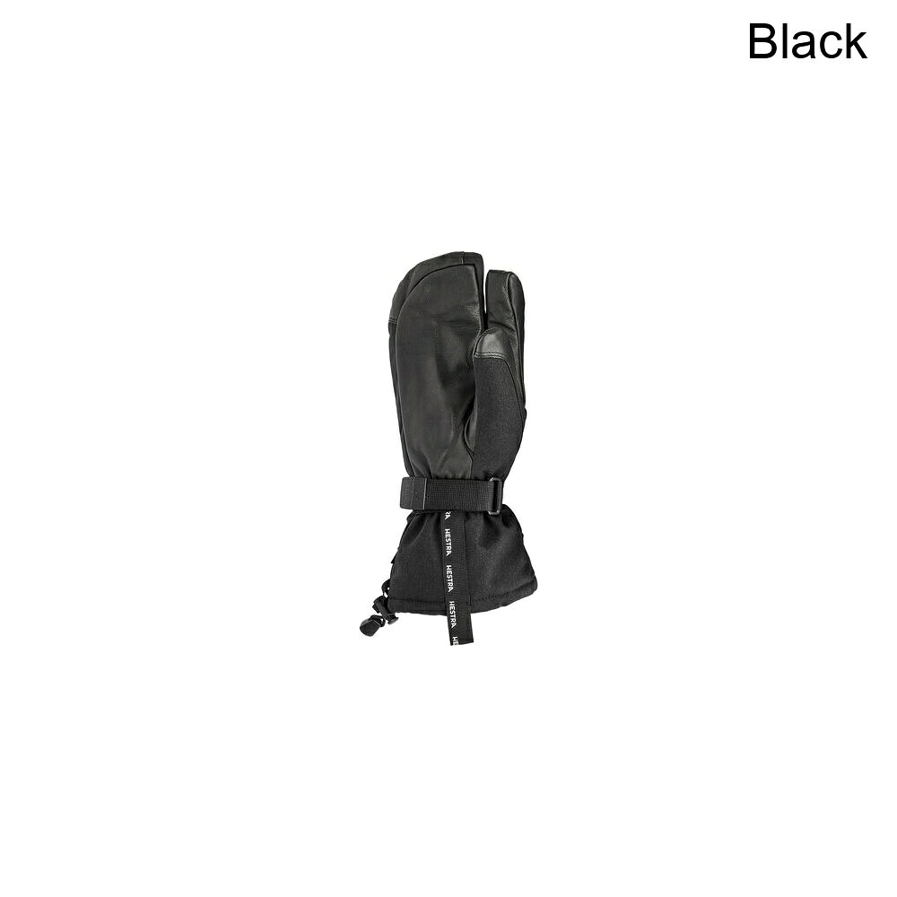 スウィートラグの(取寄) ヘストラ シーゾーン マウンテン 3-フィンガー ミトン Hestra CZone Mountain 3-Finger Mitten Black｜アングル2