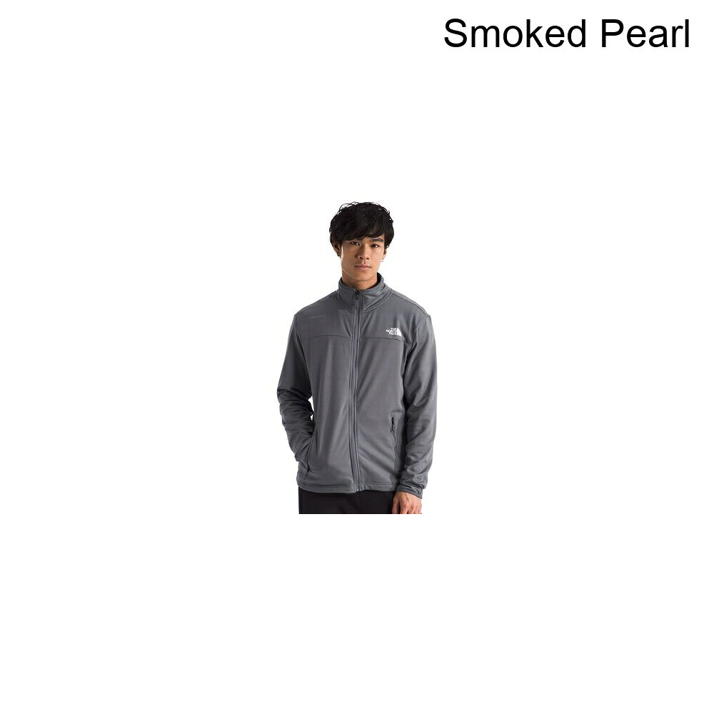 (取寄) ノースフェイス メンズ シーダー トレイル グリッド フリース フル ジップ ジャケット - メンズ The North Face men Cedar Trail Grid Fleece Full Zip Jacket - Men's Smoked Pearl