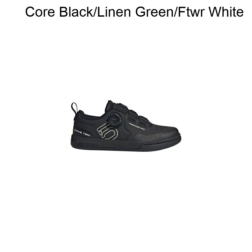 (取寄) ファイブテン レディース フリーライダー プロ ボア サイクリング シューズ - ウィメンズ Five Ten women Freerider Pro Boa Cycling Shoe - Women's Core Black/Linen Green/Ftwr White