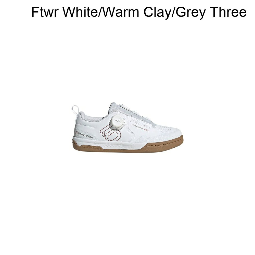 (取寄) ファイブテン レディース フリーライダー プロ ボア サイクリング シューズ - ウィメンズ Five Ten women Freerider Pro Boa Cycling Shoe - Women's Ftwr White/Warm Clay/Grey Three