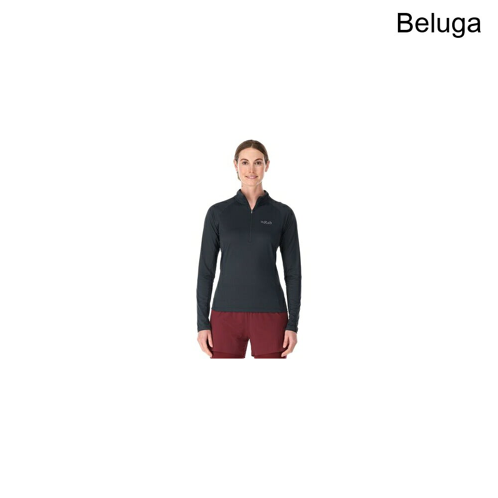 (取寄) ラブ レディース ソニック ロング-スローブ ジップ T-シャツ - ウィメンズ Rab women Sonic Long-Sleeve Zip T-Shirt - Women's Beluga