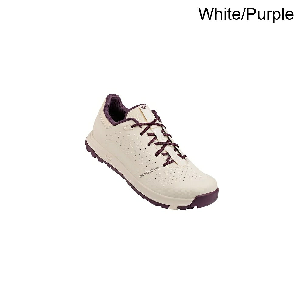 スウィートラグの(取寄) クランクブラザース マレット トレイル レース マウンテン バイク シューズ Crank Brothers Mallet Trail Lace Mountain Bike Shoe White/Purple｜アングル2