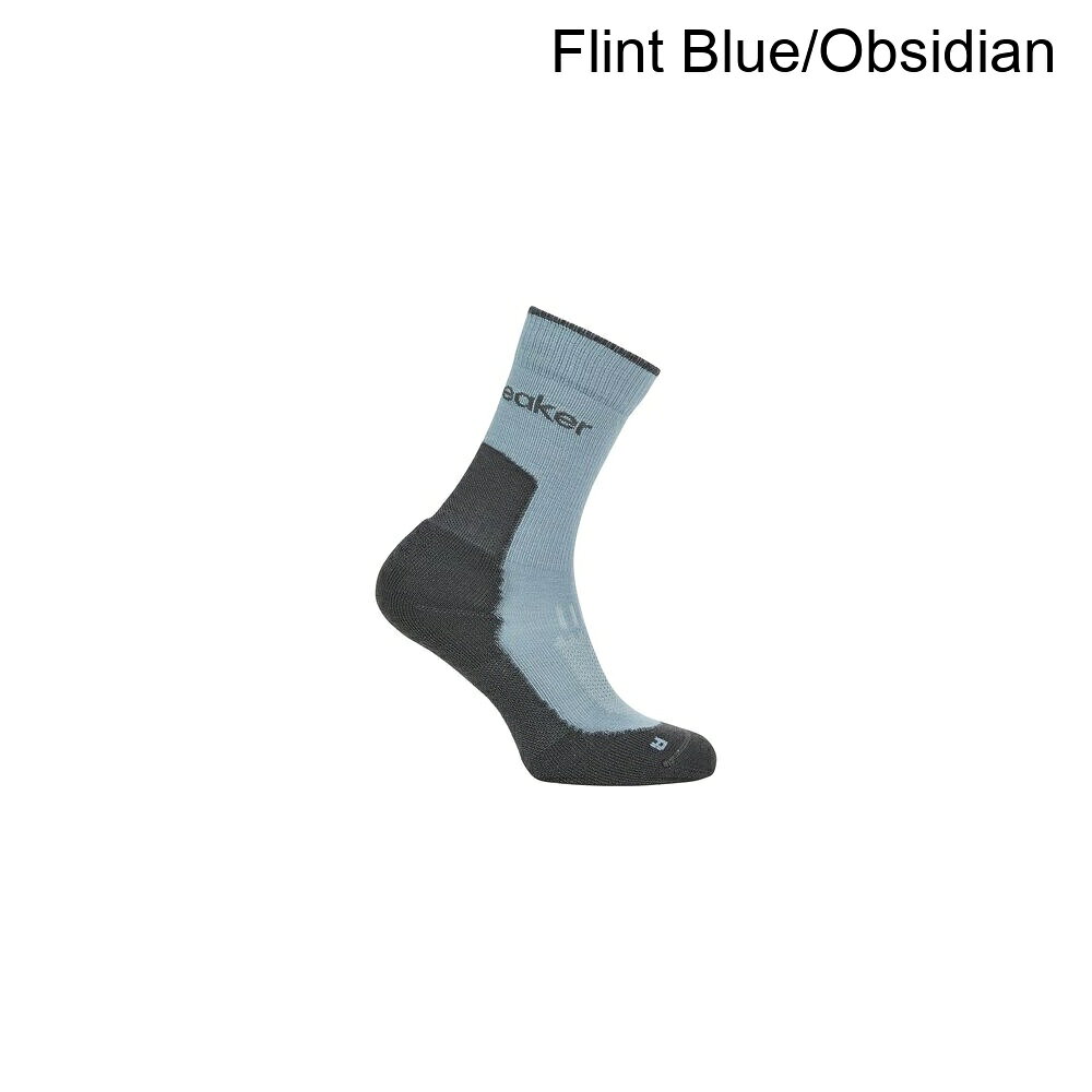 (取寄) アイスブレイカー メンズ メリノ ハイク+ ライト クルー ソック - メンズ Icebreaker men Merino Hike+ Light Crew Sock - Men's Flint Blue/Obsidian