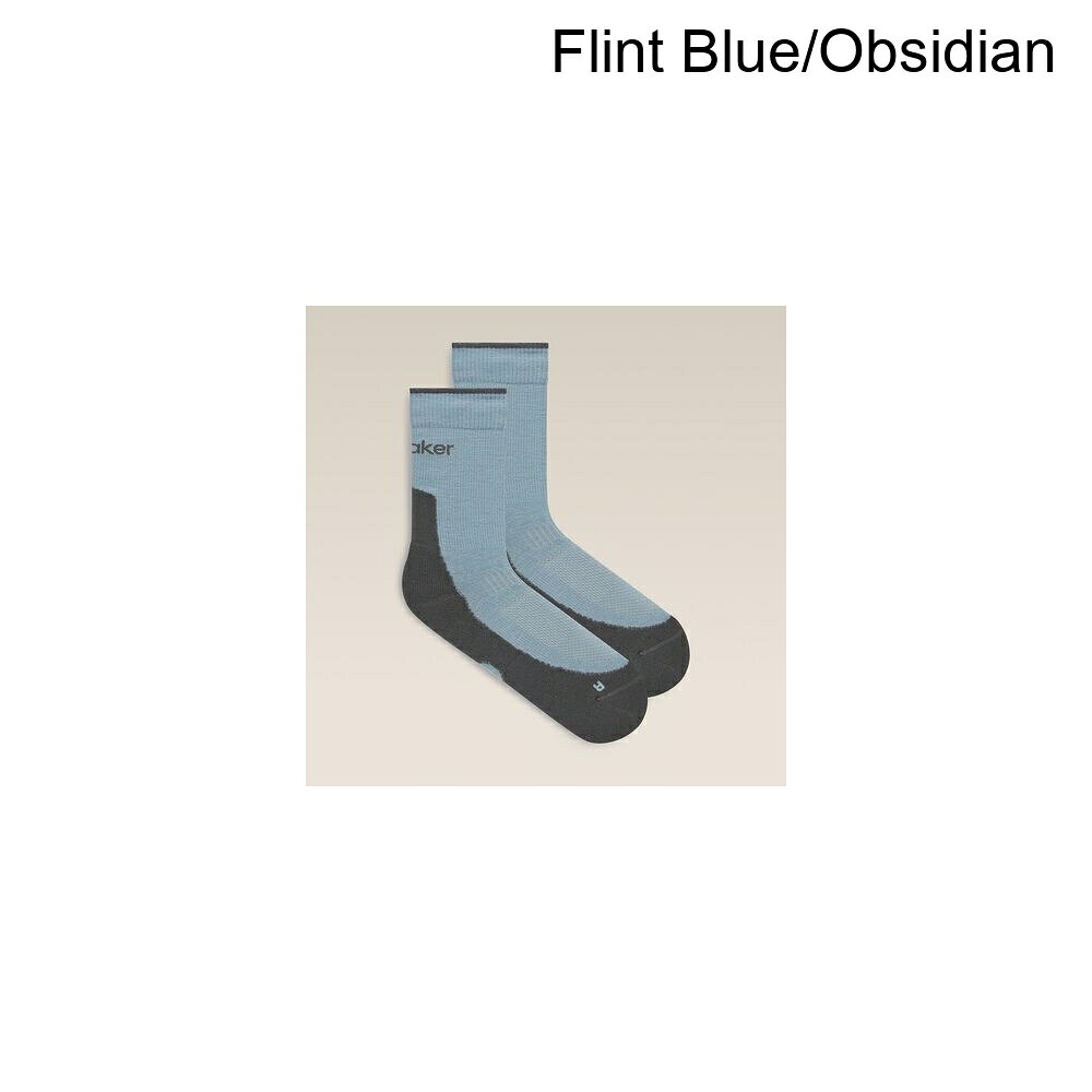 スウィートラグの(取寄) アイスブレイカー メンズ メリノ ハイク+ ライト クルー ソック - メンズ Icebreaker men Merino Hike+ Light Crew Sock - Men's Flint Blue/Obsidian｜アングル2