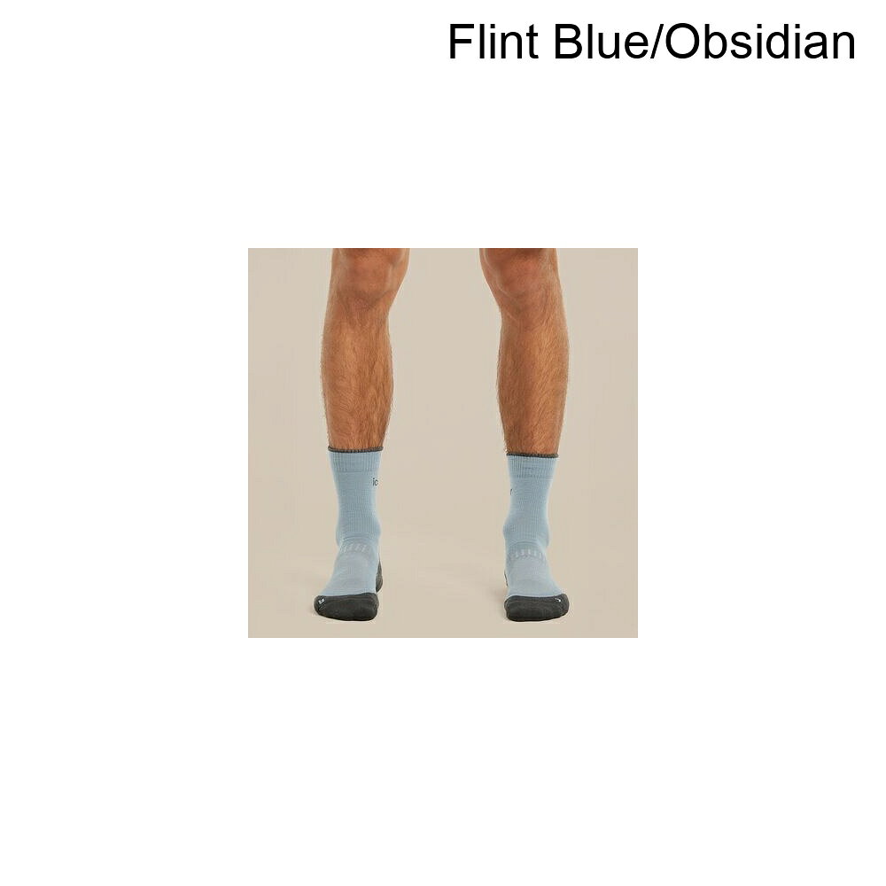 スウィートラグの(取寄) アイスブレイカー メンズ メリノ ハイク+ ライト クルー ソック - メンズ Icebreaker men Merino Hike+ Light Crew Sock - Men's Flint Blue/Obsidian｜アングル3