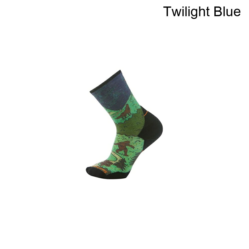 (取寄) スマートウール メンズ トレイル ラン ターゲッティド クッション プリント クルー ソック - メンズ Smartwool men Trail Run Targeted Cushion Neature Print Crew Sock - Men's Twilight Blue