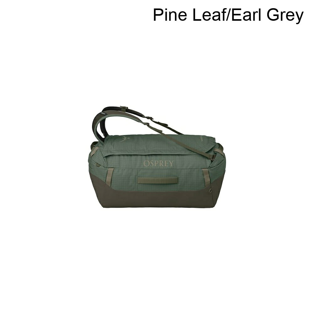 (取寄) オスプレーパック トランスポーター 65L ダッフル バッグ Osprey Packs Transporter 65L Duffel Bag Pine Leaf/Earl Grey
