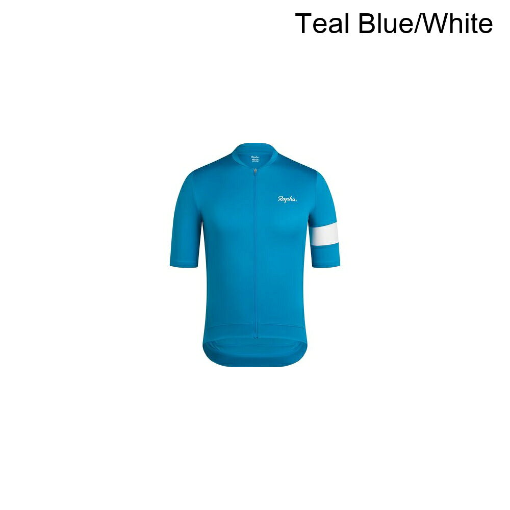 (取寄) ラファ メンズ コア ジャージ - メンズ Rapha men Core Jersey - Men's Teal Blue/White
