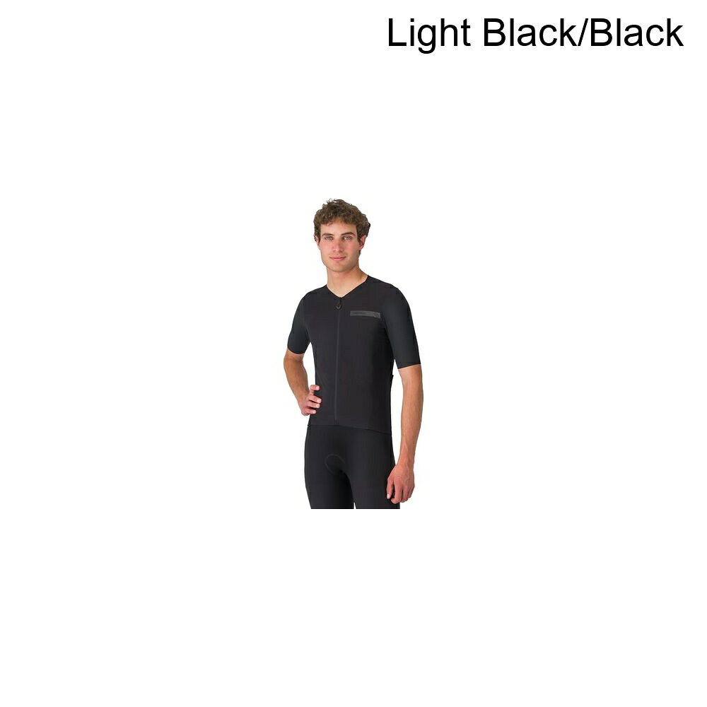 (取寄) カステリ メンズ プレミオ エボ ショートスリーブ ジャージ - メンズ Castelli men Premio Evo Short-Sleeve Jersey - Men's Light Black/Black