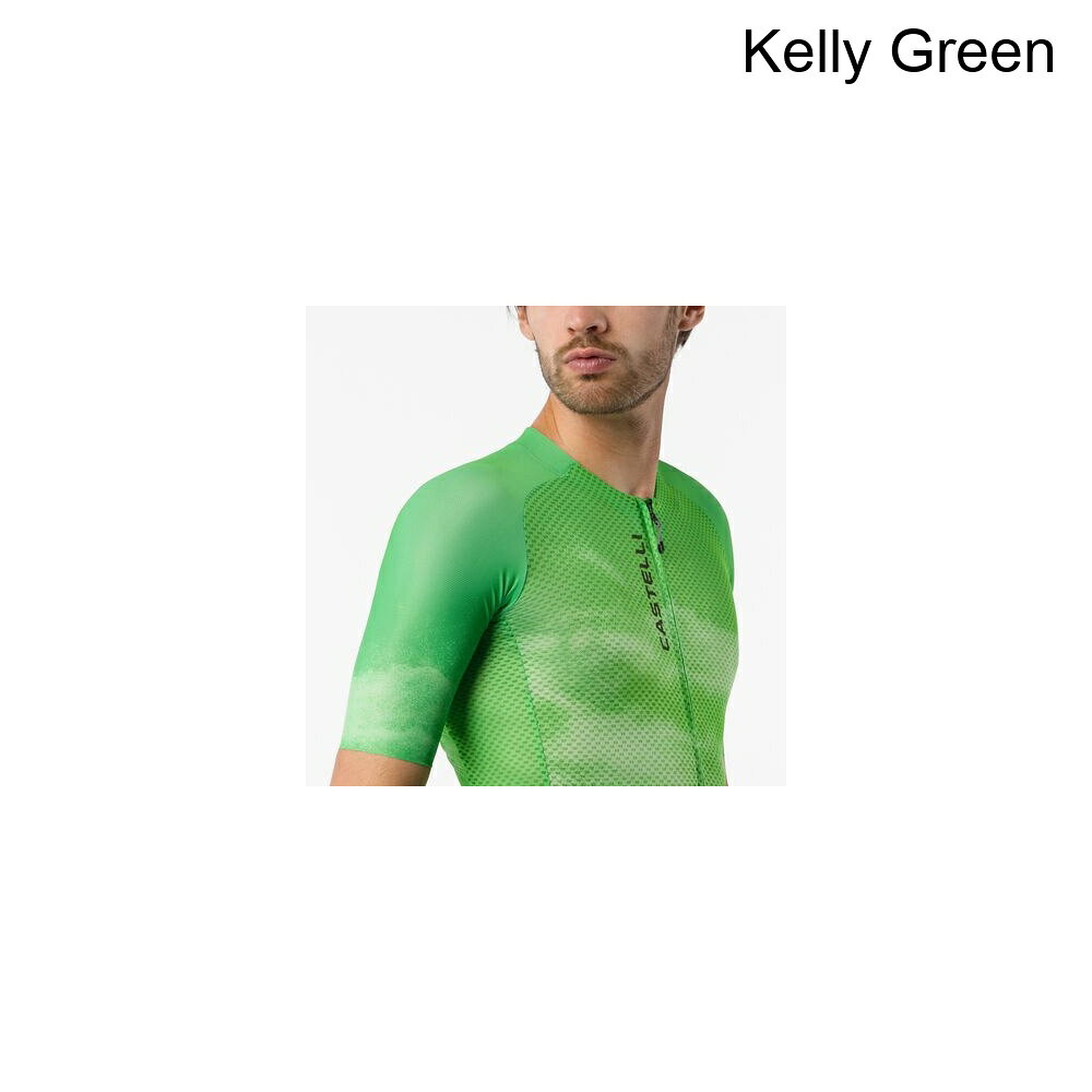 スウィートラグの(取寄) カステリ メンズ クライマーズ A/C リミテッド エディション ジャージ - メンズ Castelli men Climber's A/C Limited Edition Jersey - Men's Kelly Green｜アングル3