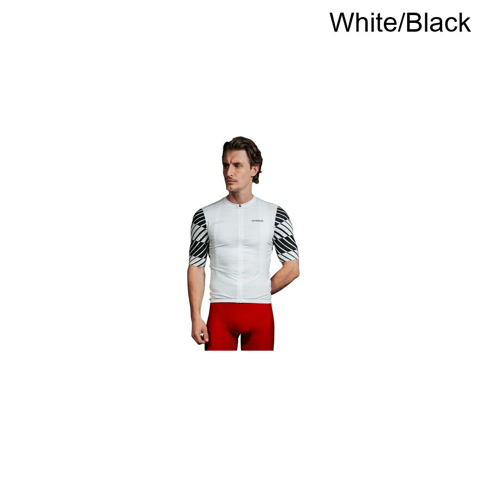 (取寄) ゴアウェア メンズ オプティカル ジャージ - メンズ GOREWEAR men SWIFTRIDE Optical Jersey - Men's White/Black